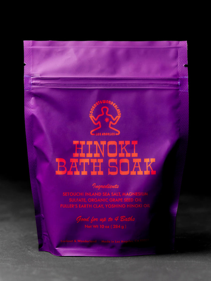 Black hinoki bath soak