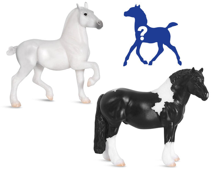 Horse Foal Surprise | Peaceful Gardens with mystery foal on white background