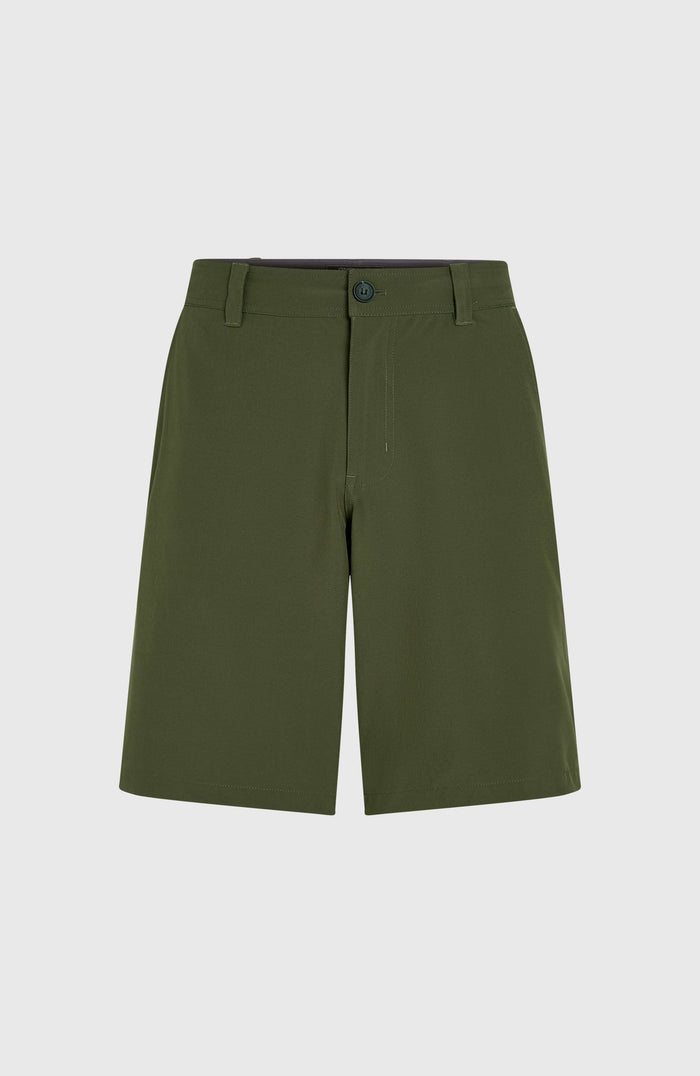 Hybrid Chino 19" Shorts | Forest Night
