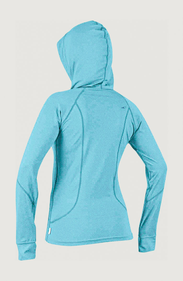 Hybrid Long Sleeve Zip UV Hoodie | Blue