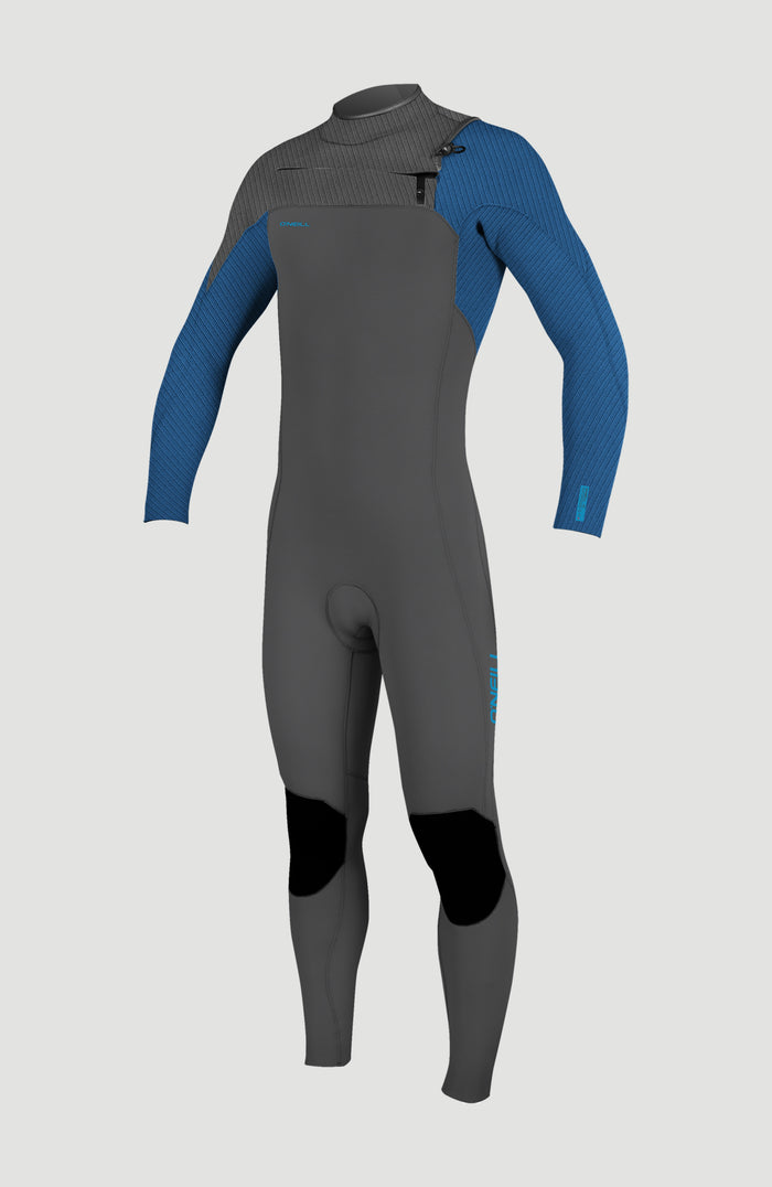 Hyperfreak Plus 5/4mm Chest Zip Full Wetsuit | GRAPHITE/SMOKE/BALI BLUE