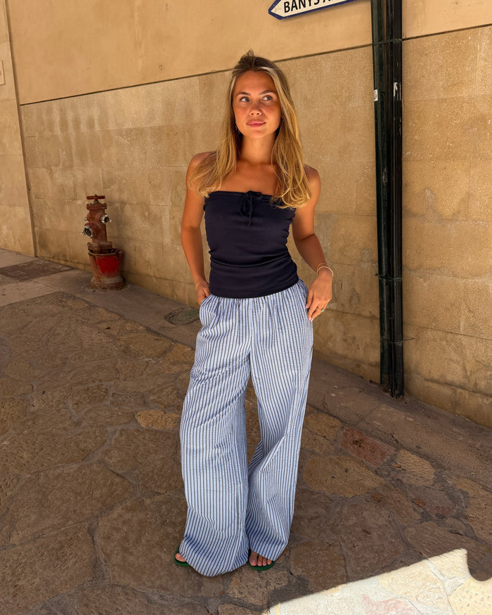 IDA STRIPE PANT - BLUE