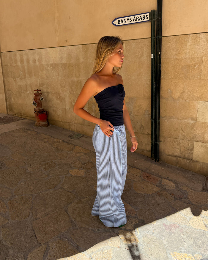 IDA STRIPE PANT - BLUE