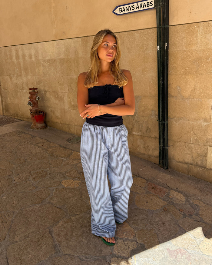IDA STRIPE PANT - BLUE