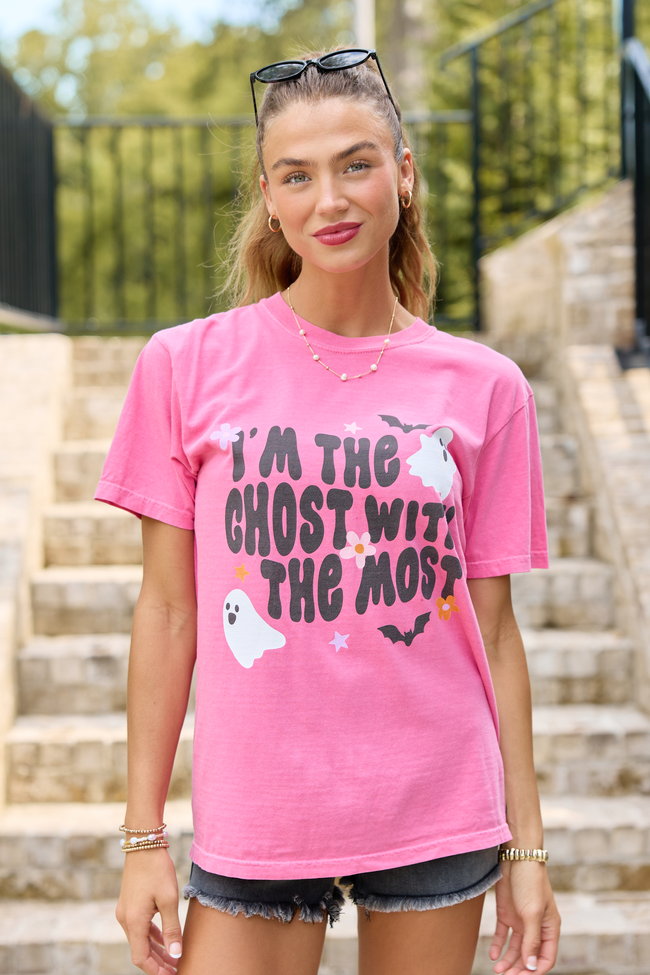 I'm The Ghost With The Most Pink Graphic Tee