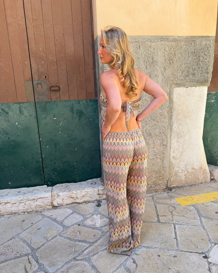INGRID PANTS - PINK MIX
