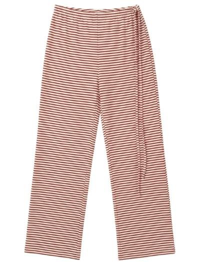 IRIS STRIPE PANTS - OFFWHITE/RED