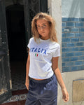 ITALIA BABY TEE - WHITE