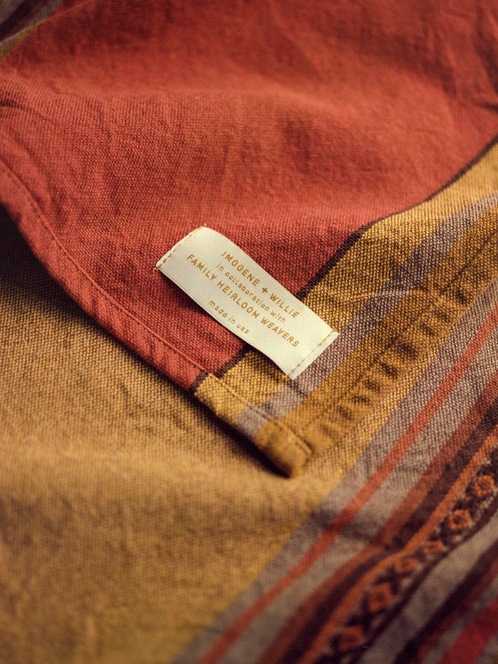 Sienna i+w x family heirloom weavers beach blanket