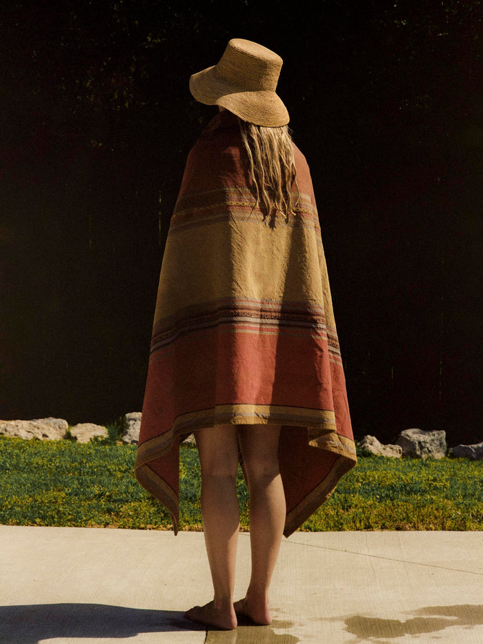 Black i+w x family heirloom weavers beach blanket