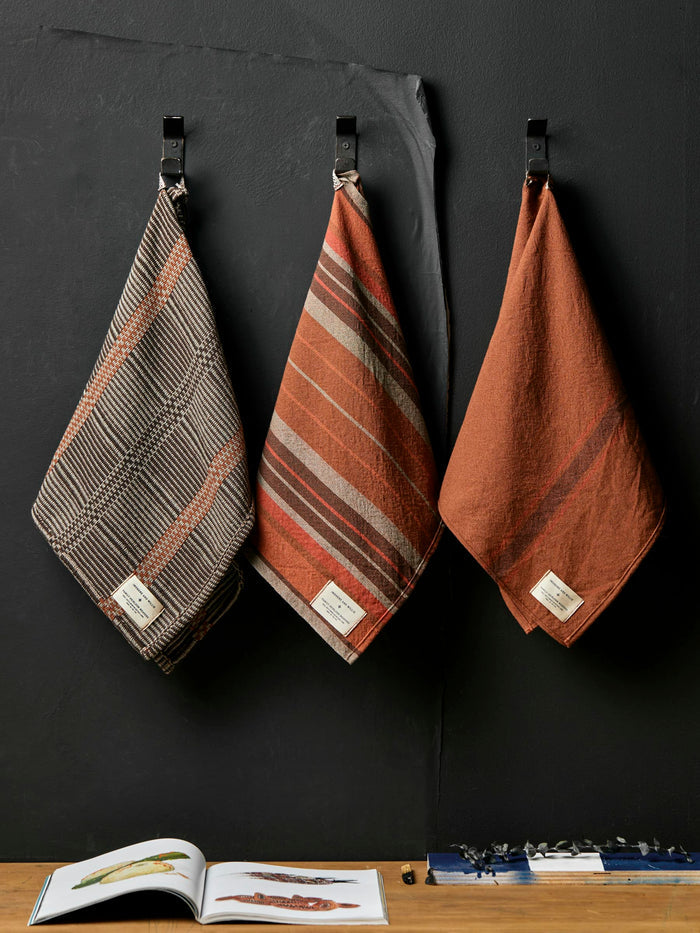 Dark Slate Gray i+w x family heirloom weavers hand towel pack 04