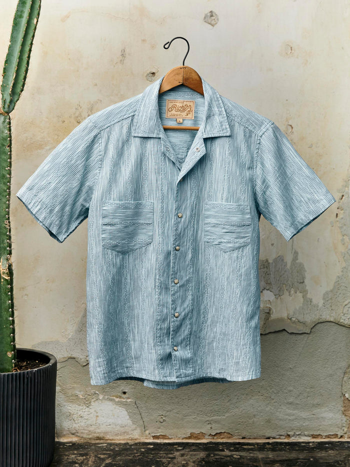 Light Gray i+w x richter goods hanten weave pearl snap