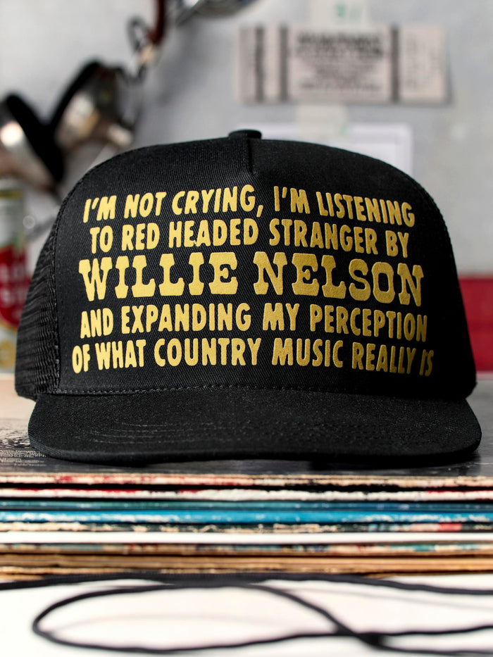Dark Slate Gray i+w x willie nelson "red headed stranger" trucker