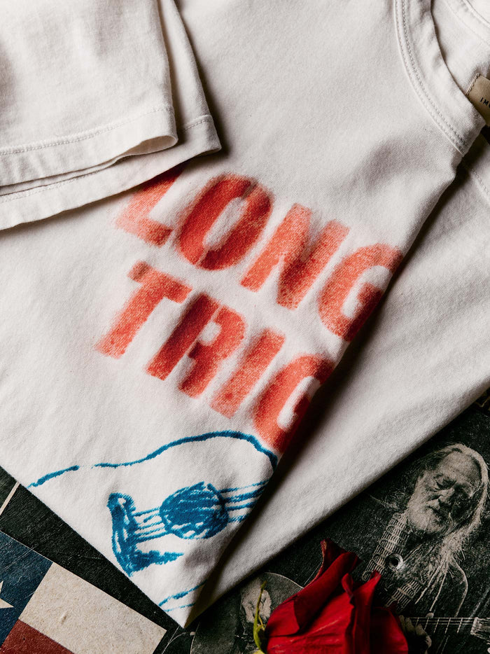 Light Gray i+w x willie nelson "trigger" tee