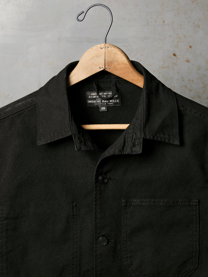 Black jack jacket in overdyed slate