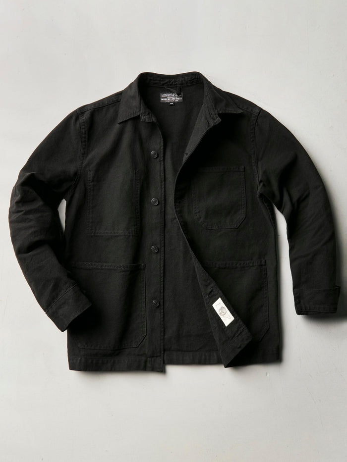 Black jack jacket in overdyed slate