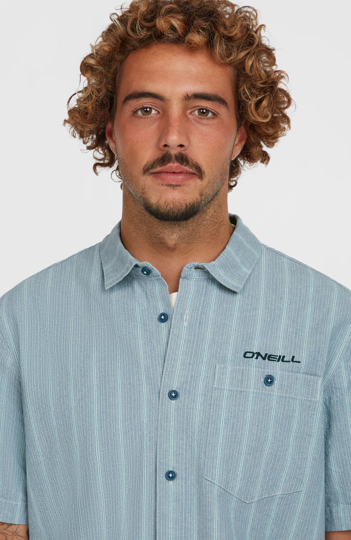 Jacquard Stripe Shirt | Blue Cali Stripe
