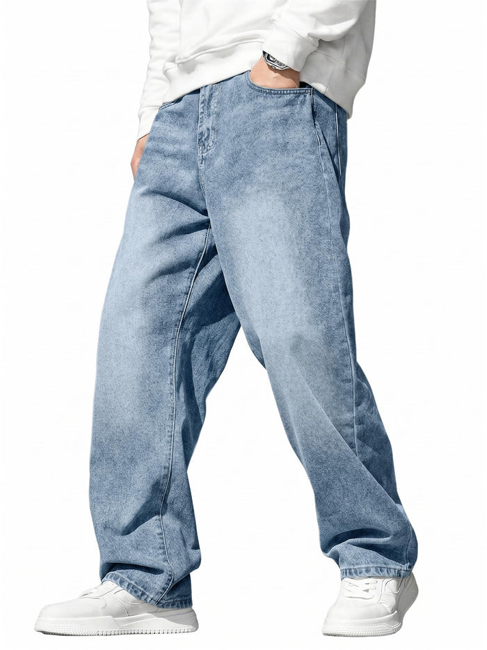 JMIERR Mens Baggy Jeans Wide Leg Y2K Loose Fit Denim Pants