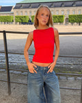 JOHANNE BOATNECK TOP - RED