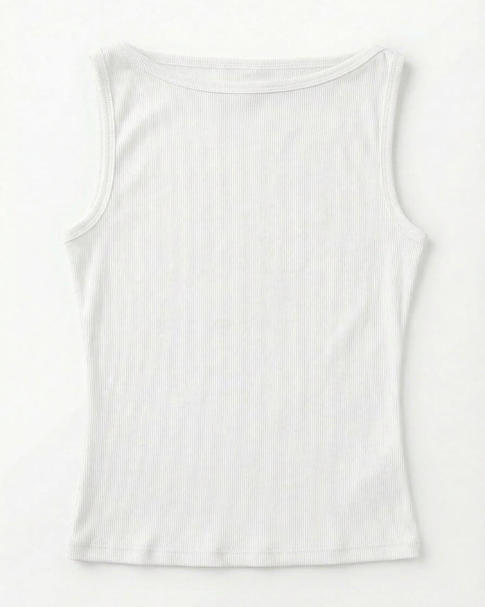 JOHANNE BOATNECK TOP - WHITE