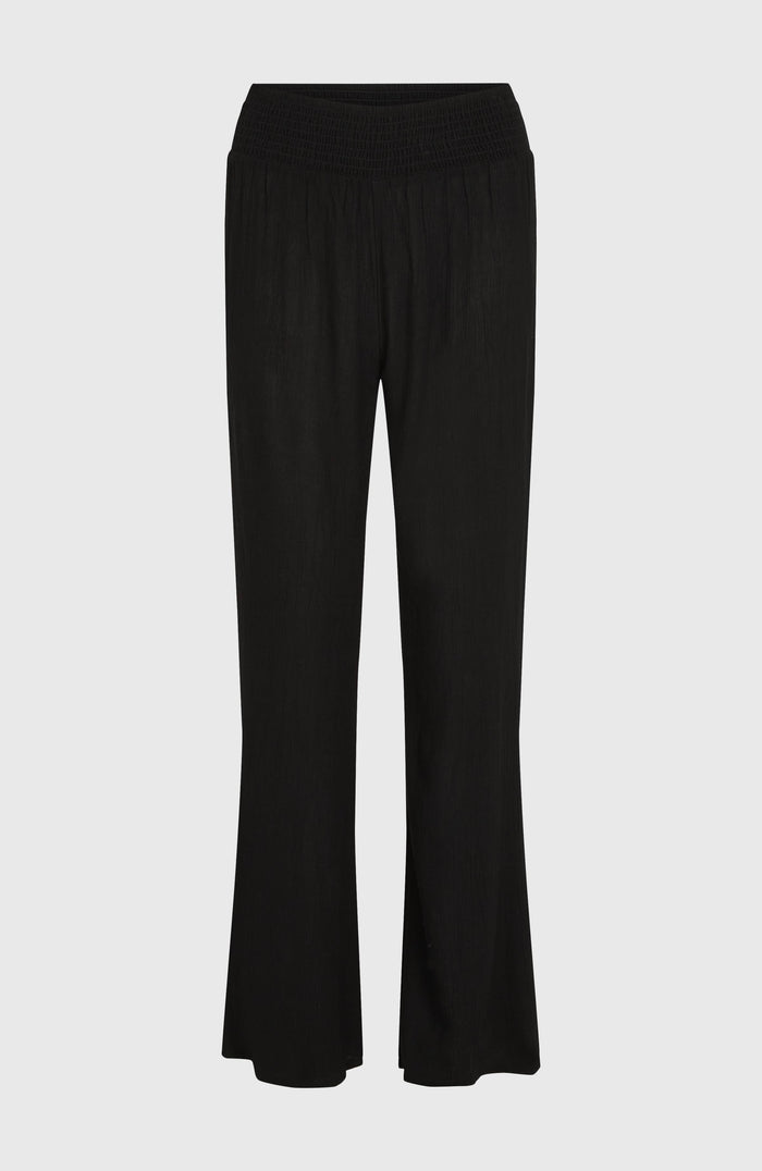 Johnny Smocked Waist Pants | Black Out