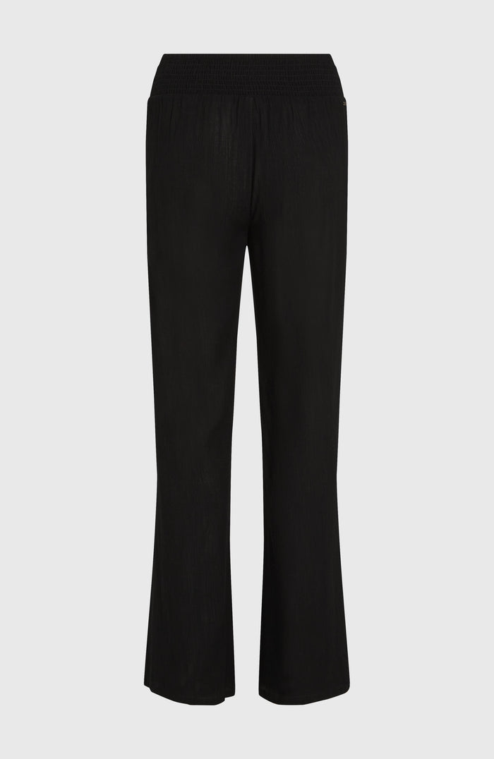 Johnny Smocked Waist Pants | Black Out