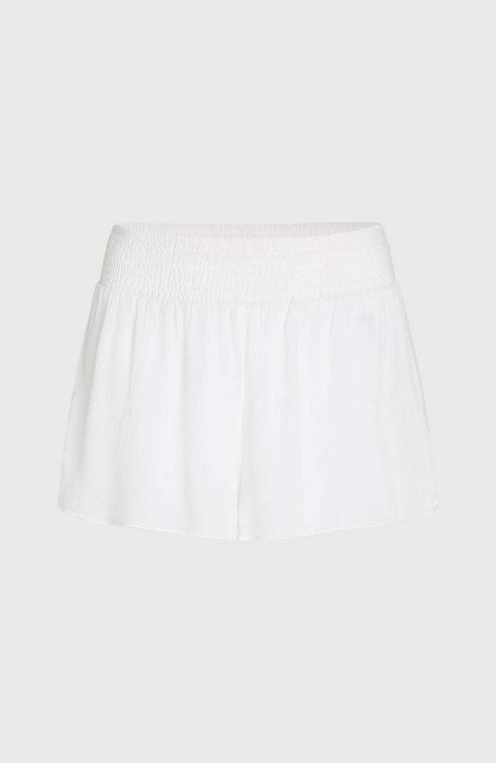 Johnny Smocked Waist Shorts | Snow White