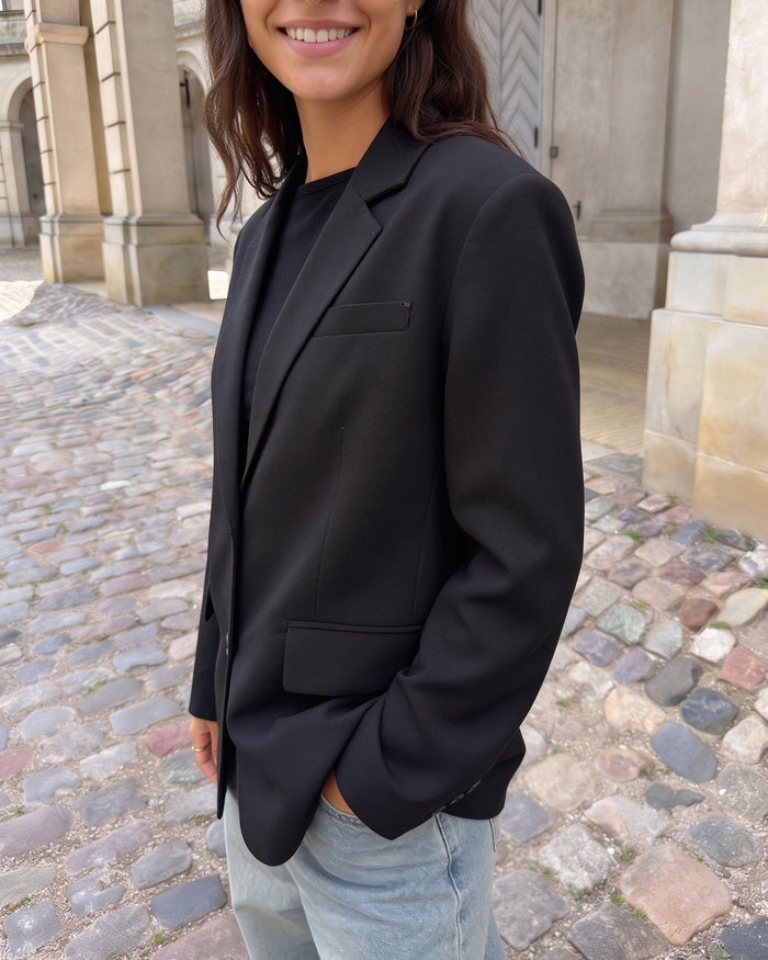KAMIL LOOSE BLAZER - BLACK [AI]