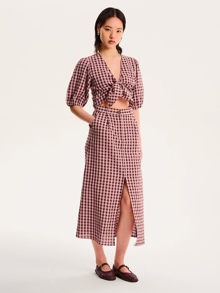 Karina Gingham Top