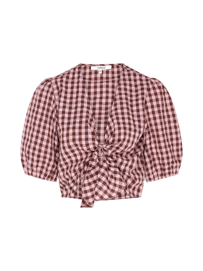 Karina Gingham Top
