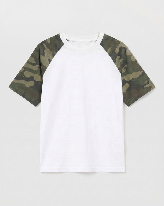 KATJA TEE - WHITE/GREEN ARMY