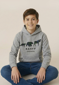 Kids Grey 3 Animals with Banff Hoodie