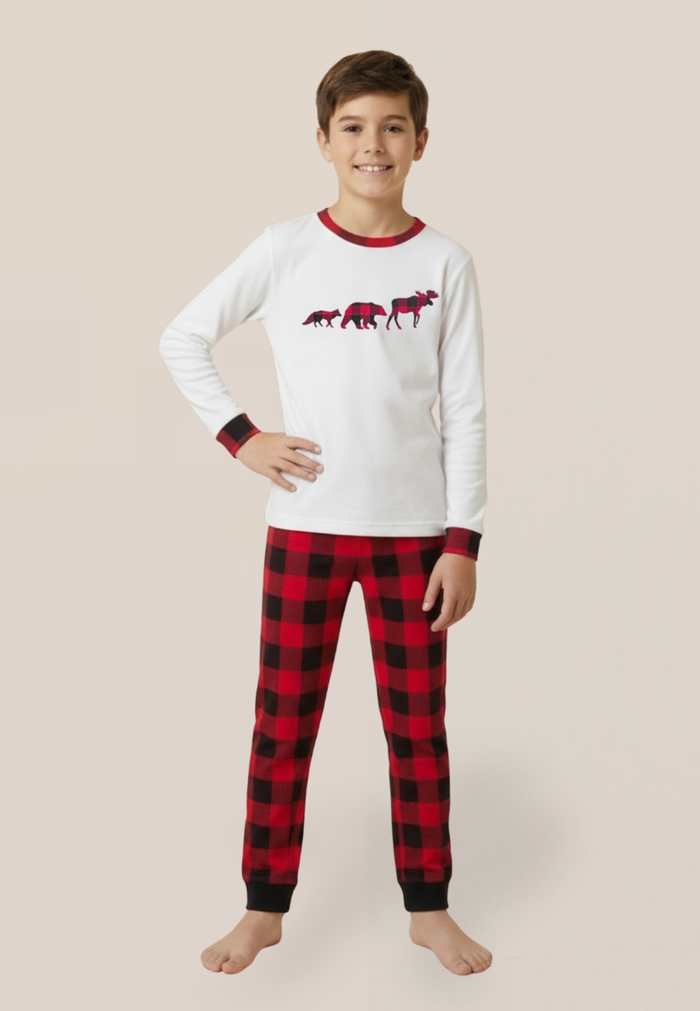 Kids White 2 Piece Pyjama Set