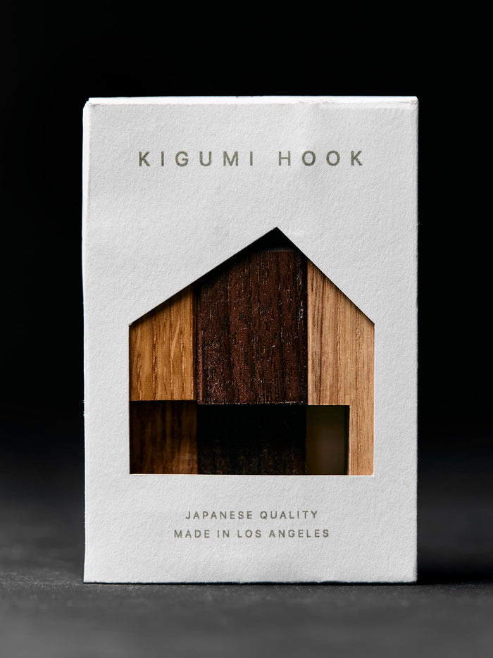 Black kigumi wall hook