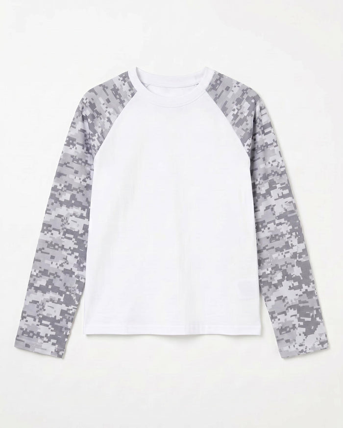 KLARA TEE - WHITE/GREY ARMY