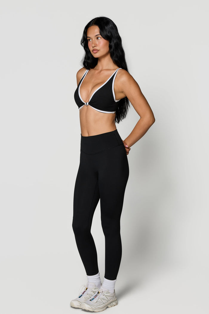 Knot Bra - Black/White