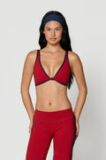 Knot Bra - Ruby/Navy