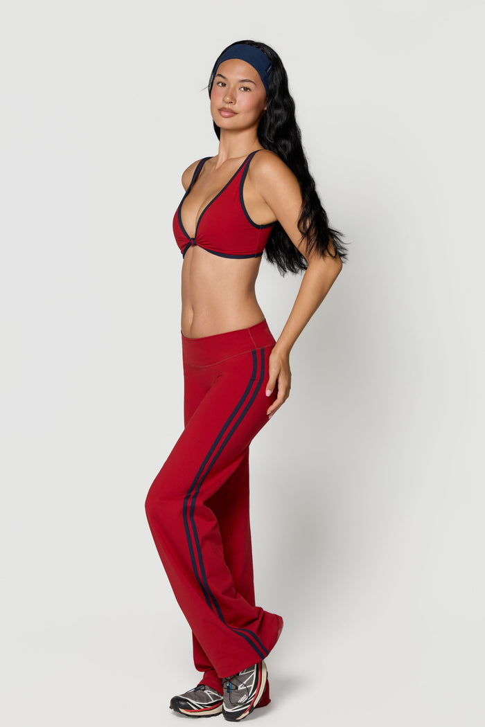 Knot Bra - Ruby/Navy
