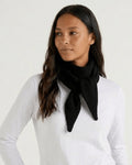 KOMMA TRAINGLE SCARF - BLACK