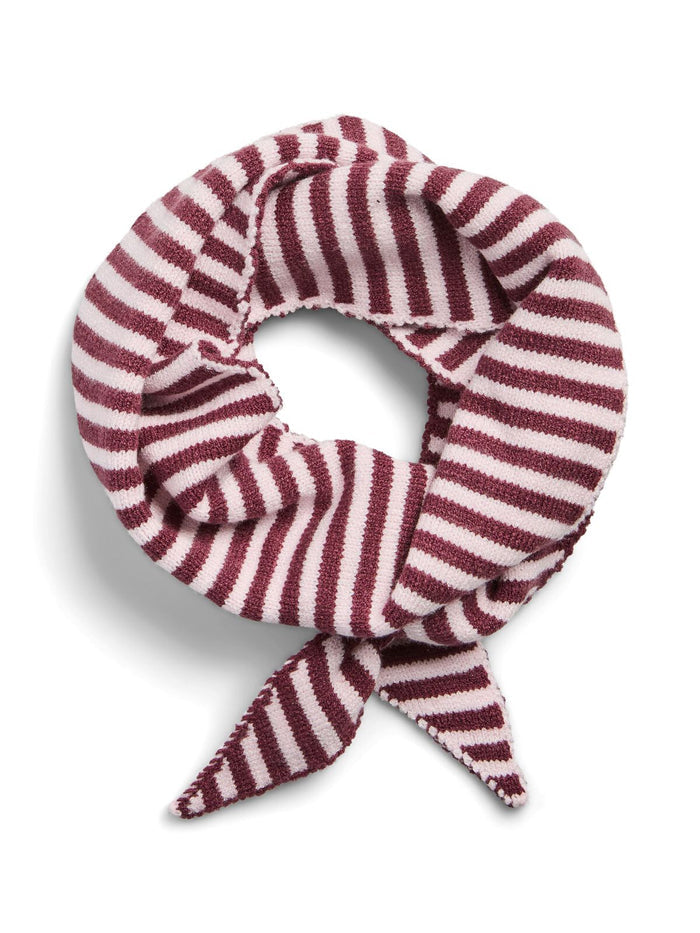 KOMMA TRIANGLE SCARF - TAWNEY PORT/PINK A BOO - Dinvintageshop