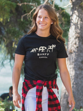 Ladies Long Fitted Black 3 Animals with Banff T-Shirt