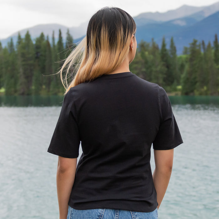 Ladies Petite Fit Black Buffalo 3 Animal T-Shirt