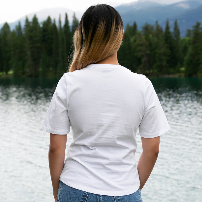 Ladies Petite Fit Red Bear T-Shirt