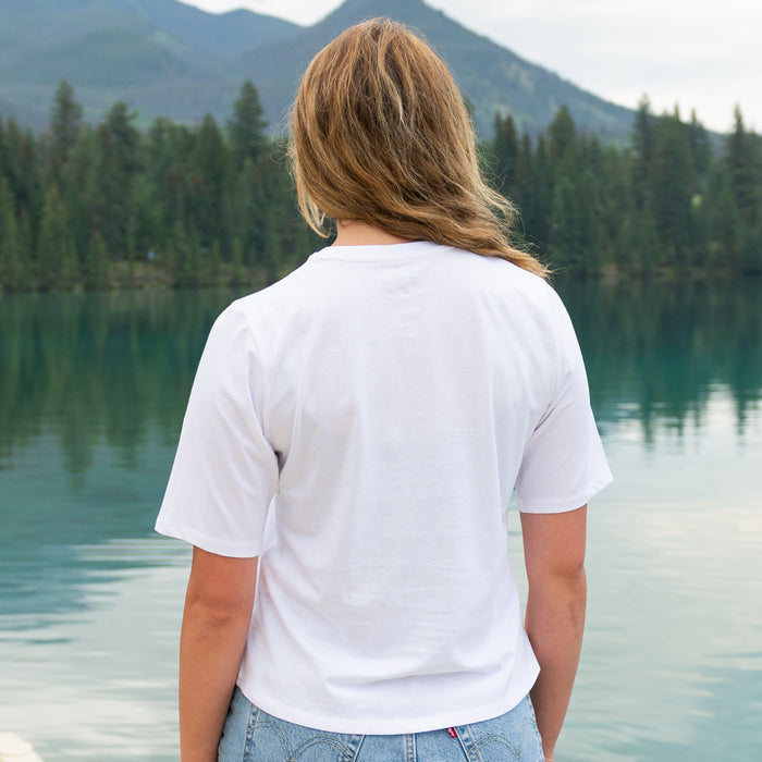 Ladies Petite Fit Red Moose T-Shirt