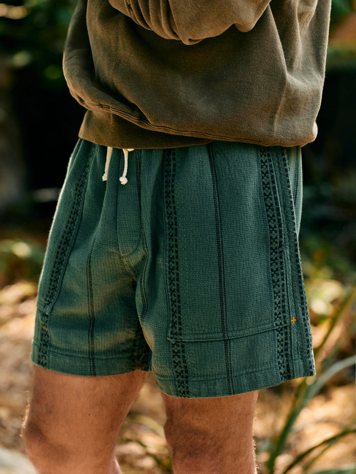 Dark Slate Gray lagos lounge short in spruce