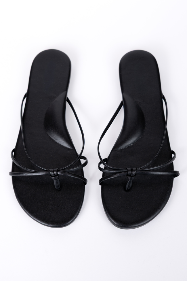 Landry Black Flip Flops FINAL SALE