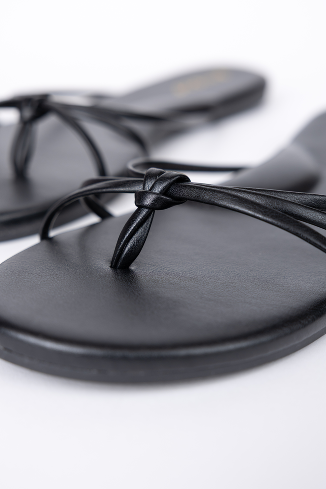 Landry Black Flip Flops FINAL SALE