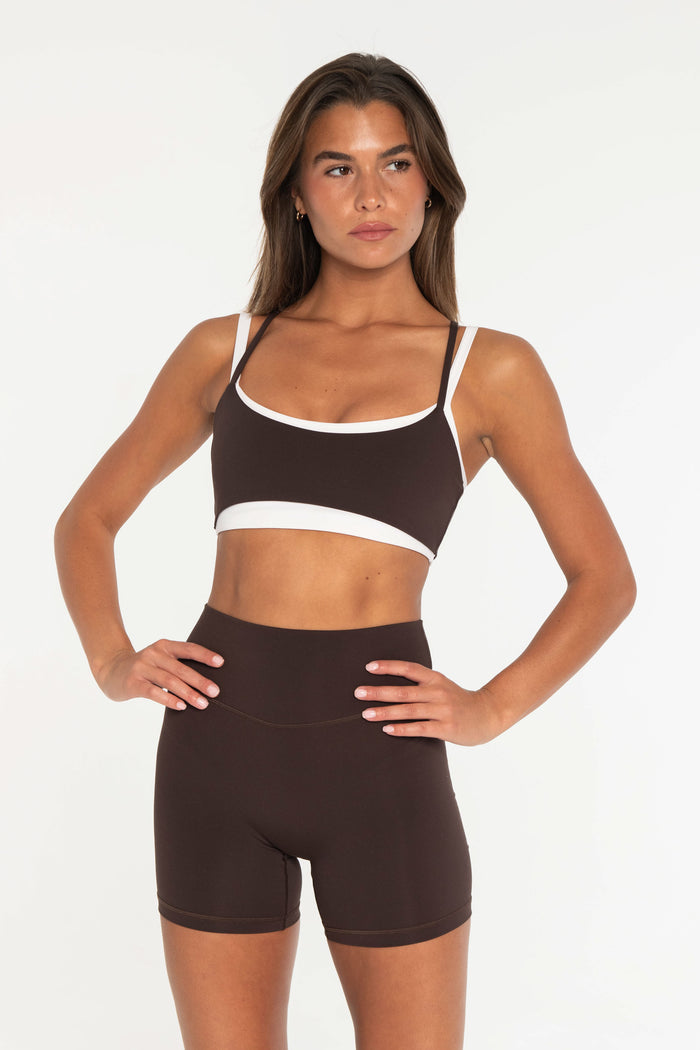 Layered Bra - Espresso