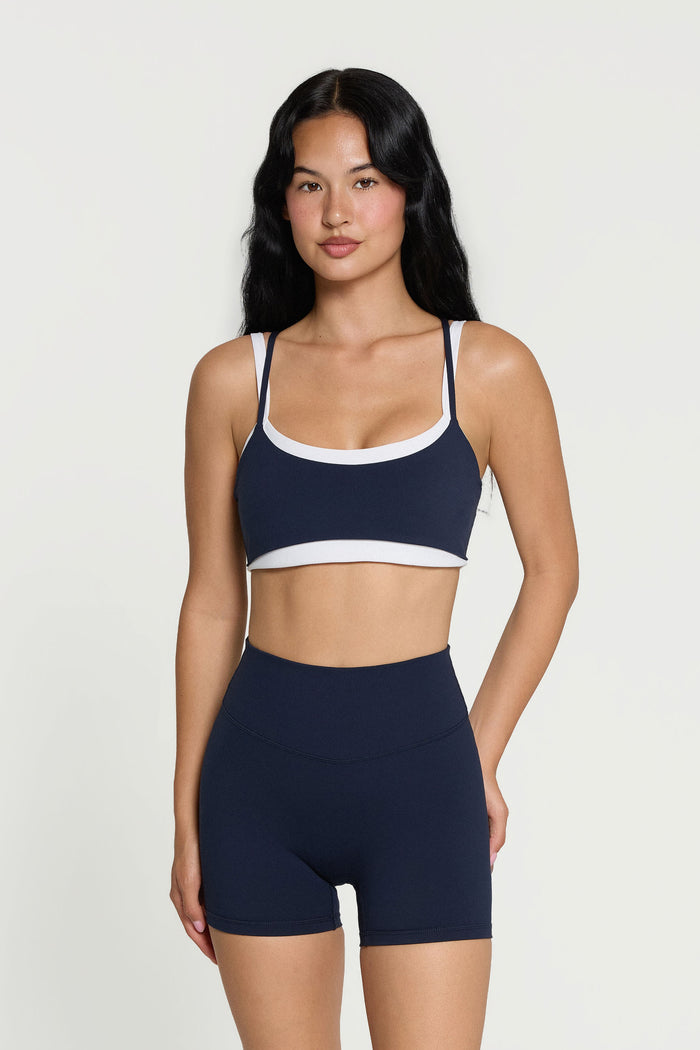 Layered Bra - Navy