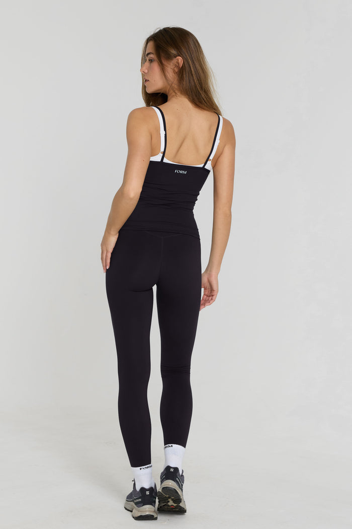 Layered Tank - Black/White